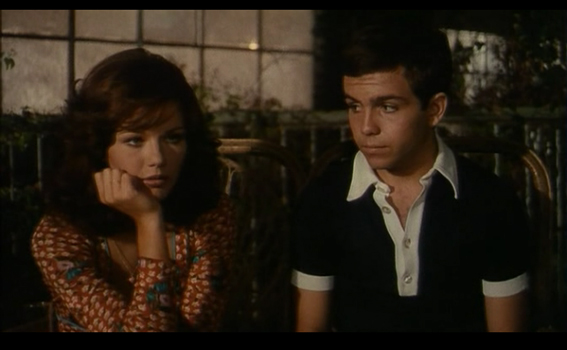 Agostina Belli e Alessandro Momo in una scena del film di Dino risi Profumo di donna (1974)
